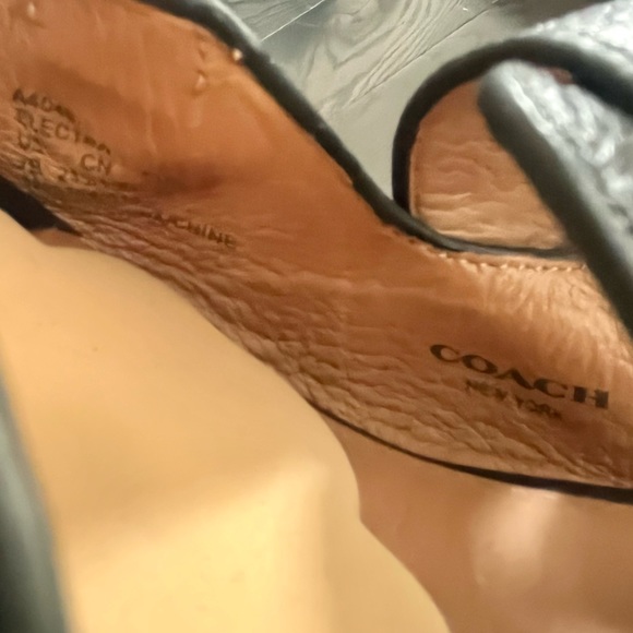 Coach Electra Espadrille Wedge Sandals in Black - Picture 12 of 16